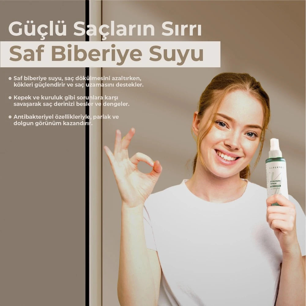 Superyou - Biberiye Suyu Güçlendirici ve Dökülme Önleyici Saç Toniği 150ML