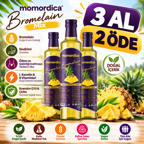 MOMORDICA BROMELAIN MIX – 3 AL 2 ÖDE! 3 Adet!