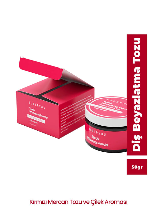 Diş Beyazlatıcı Kırmızı Mercan Tozu (50 gr)