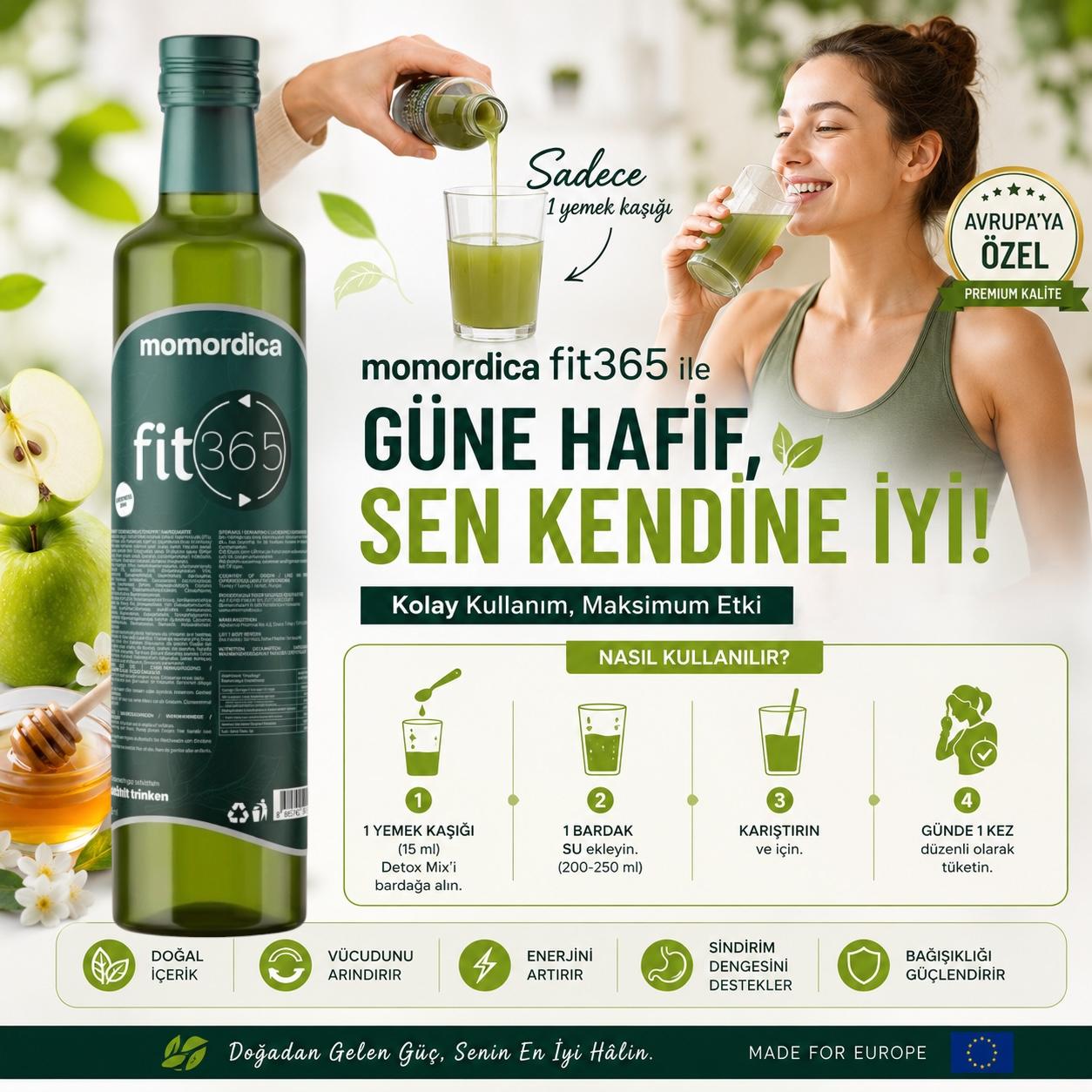 Momordica Fit365 - 2 Kat Etkili Detox Gücü