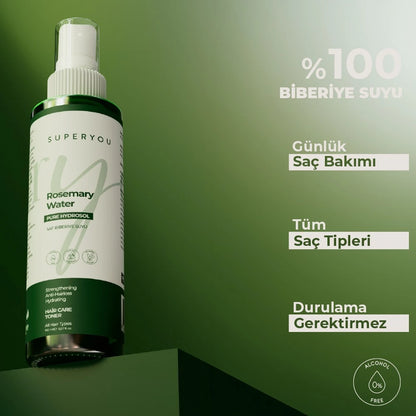 Superyou - Rosmarinwasser stärkendes und Anti-Haarausfall-Haarwasser 150 ml 