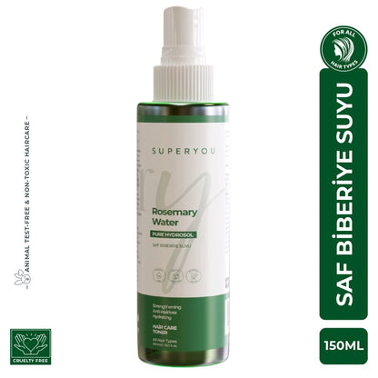 Superyou - Rosmarinwasser stärkendes und Anti-Haarausfall-Haarwasser 150 ml 