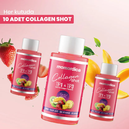 Momordica Collagen Shot - 10 Stück - 2 KAUFEN, 1 GRATIS (Sie erhalten 3 Produkte!)