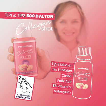 Momordica Collagen Shot - 10 Stück - 2 KAUFEN, 1 GRATIS (Sie erhalten 3 Produkte!)