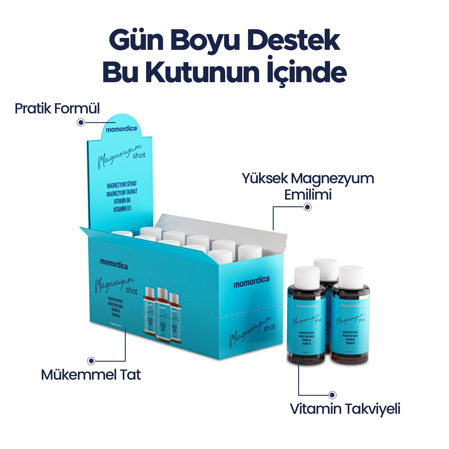 Magnezyum Shot - 10 Adet